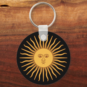 Sol De Mayo Argentina Sun, Flag, Argentinian Keychain
