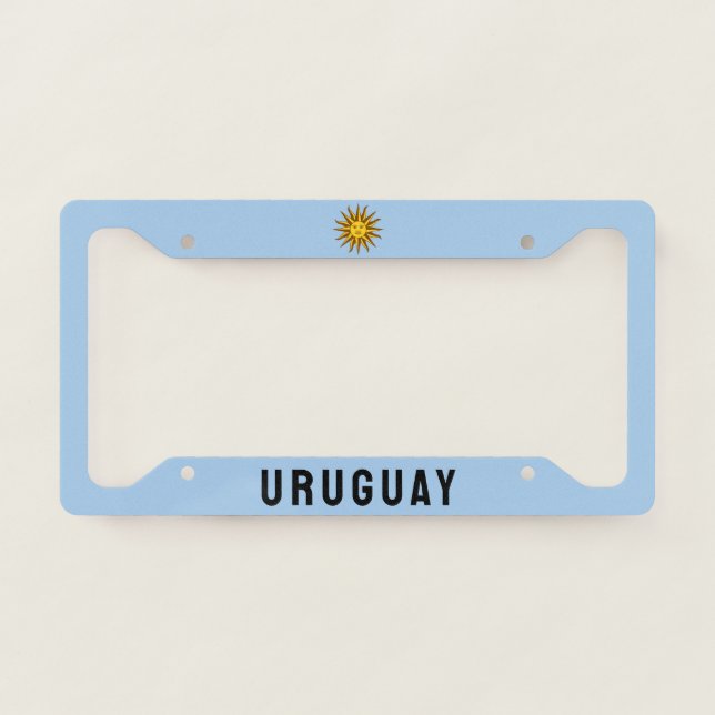 Sol de Mayo Celeste - URUGUAY License Plate Frame (Front)