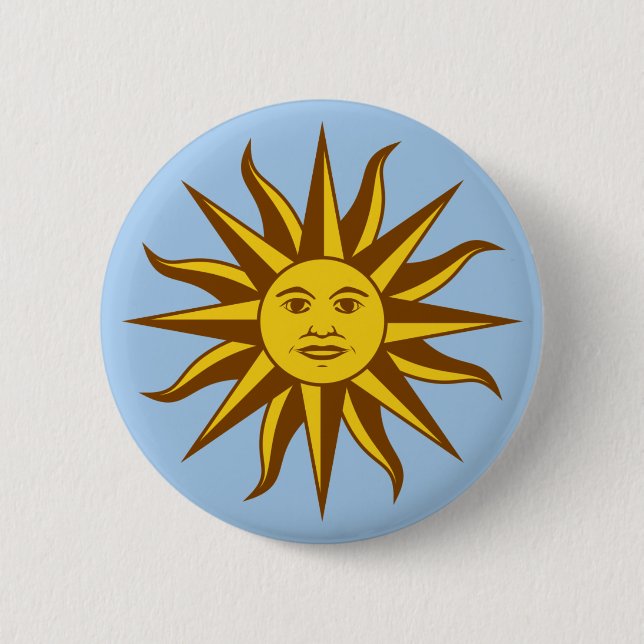 Sol de Mayo - URUGUAY Button (Front)