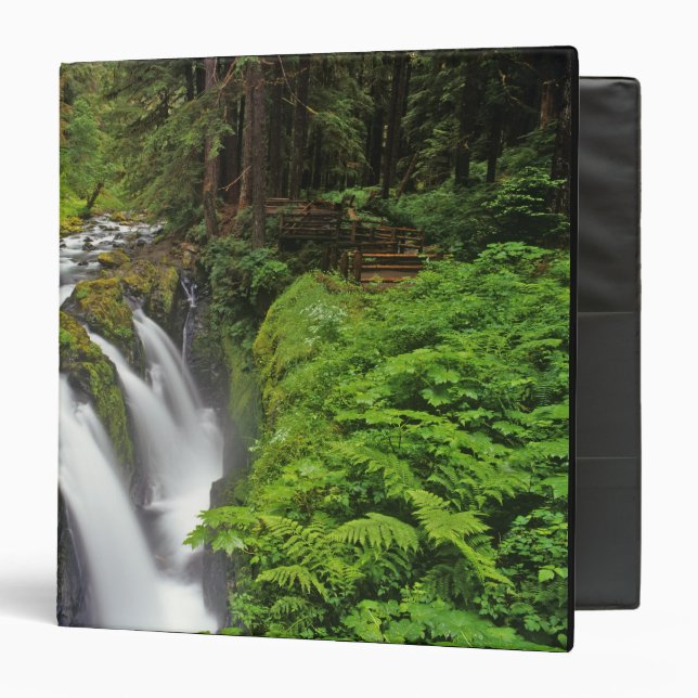 Sol Duc Falls in Olympic National Park in 2 Binder (Front/Inside)
