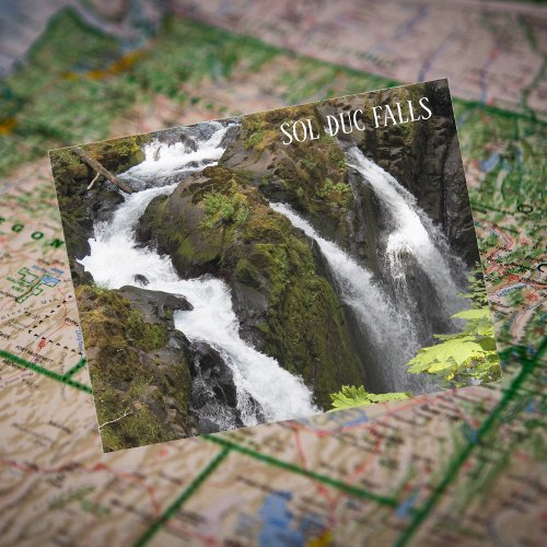 Sol Duc Falls Washington Travel Photo Postcard