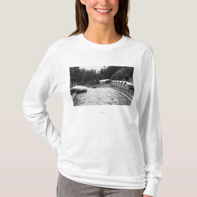 Sol Duc Hot Springs, WA Swimming Pool Photograph T-Shirt (Front)
