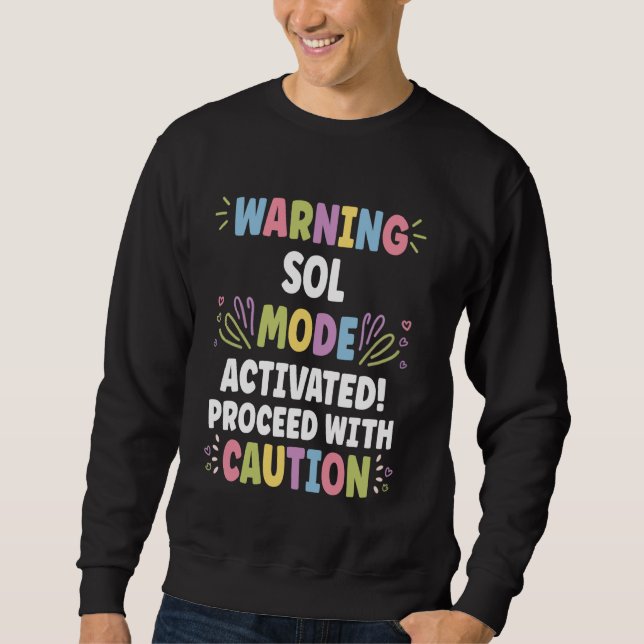 SOL Personalized Name Funny Cute Custom SOL Name Sweatshirt (Front)