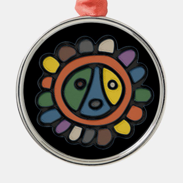 Sol Taino Circle Ornament (Front)