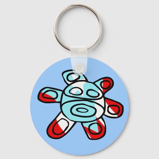 Sol Taíno Keychain (Front)