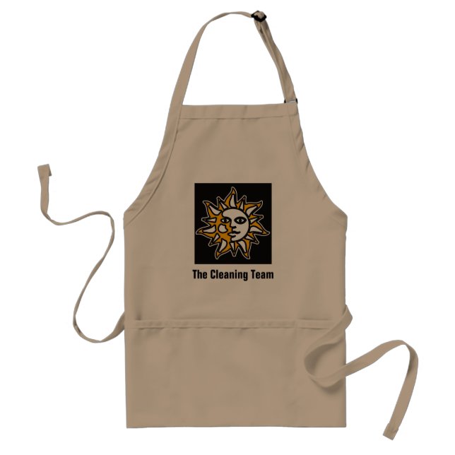 sol, The Cleaning Team Adult Apron (Front)