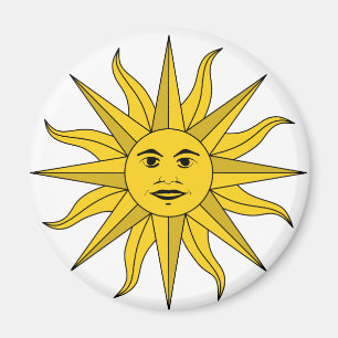 sol Uruguay Magnet