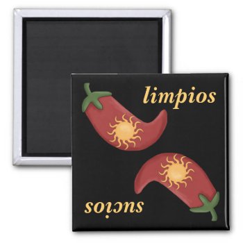 Sol Y Chile Hot And Spicy Fun Dishwasher Magnet by She_Wolf_Medicine at Zazzle