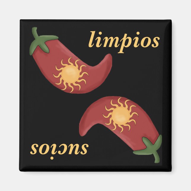 Sol y Chile Hot and Spicy Fun Dishwasher Magnet (Front)