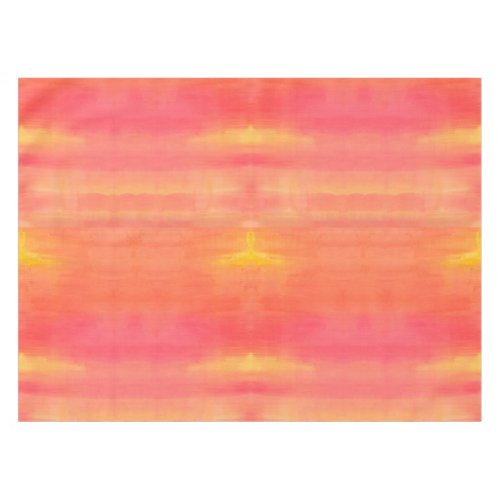 Sol_Yellow and orange ombre watercolor art Tablecloth