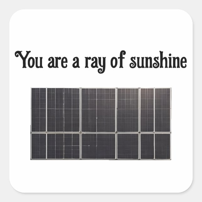 Sola Panel Square Sticker (Front)