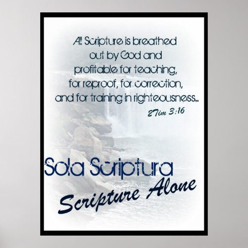 Sola Scriptura scripture alone Poster