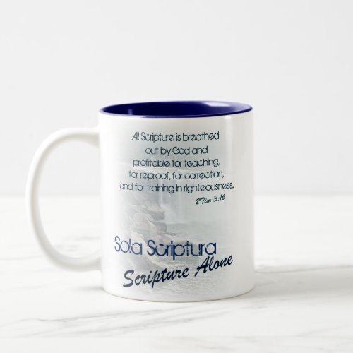 Sola Scriptura Scripture Alone Two_Tone Coffee Mug