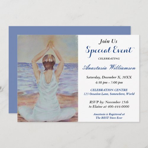 SOLACE AND SERENITY PARTY EVENT INVITE