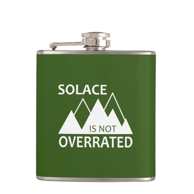 Solace Is Not Overrated Flask (Front)