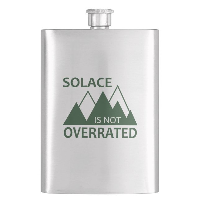 Solace Is Not Overrated Flask (Front)