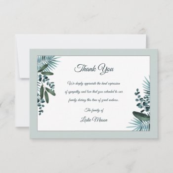 Solace Sympathy Thank You Card by CottonLamb at Zazzle