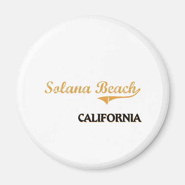 Solana Beach California Classic Magnet (Front)