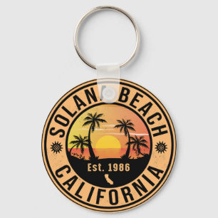 Solana Beach California Vintage Souvenirs 60s Keychain