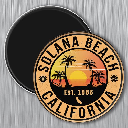 Solana Beach California Vintage Souvenirs 60s Magnet