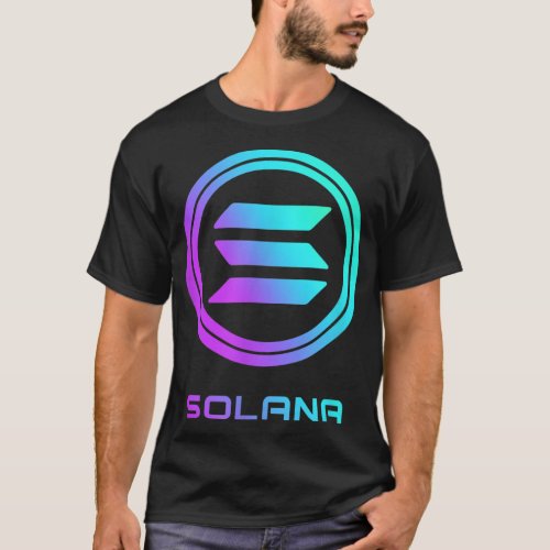 SOLANA Crypto SOL Coin Blockchain Decentralized Ap T_Shirt