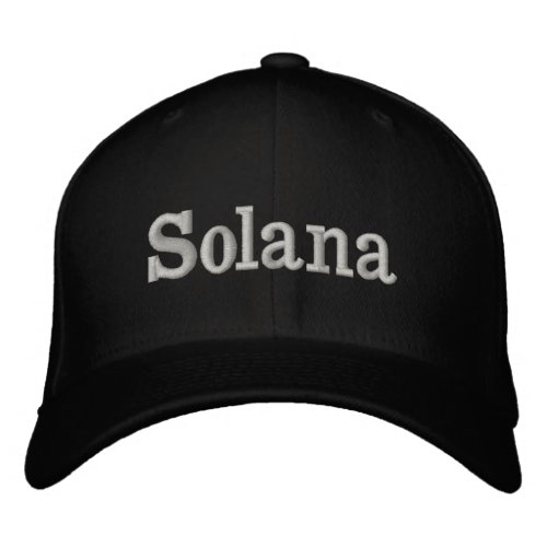 Solana Embroidered Baseball Cap