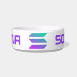Solana Full Logo Pet Bowl<br><div class="desc">Solana Full Logo Pet Bowl.
Let your pet enjoy the bounty of your Solana gains!</div>