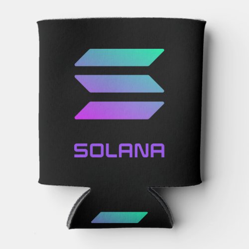 Solana Logo and Text Below Image  Can Cooler
