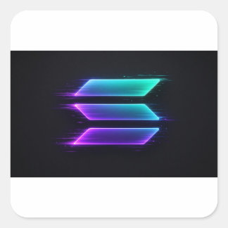 Solana Neon Speed Bars Sticker