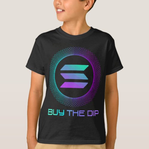 Solana SOL Coin Buy The Dip  Funny Solana Crypto T_Shirt