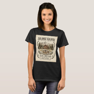 Solange Kalderi Restaurant Front Logo & Back Menu T-Shirt