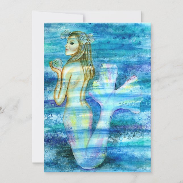 Solange Mermaid JL Biel Holiday Card (Front)
