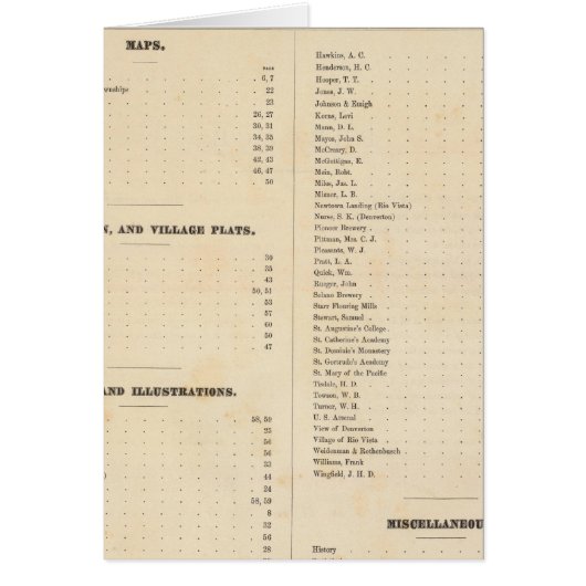 Solano County atlas map Cards (Front)