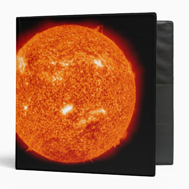 Solar activity on the Sun 2 3 Ring Binder (Front/Inside)