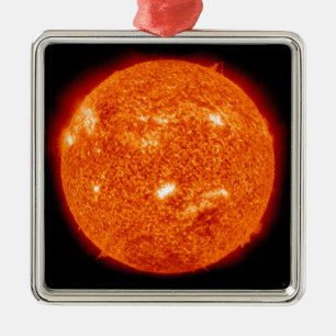 Solar activity on the Sun 2 Metal Ornament