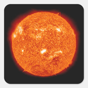 Solar activity on the Sun 2 Square Sticker