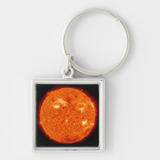 Solar activity on the Sun 3 Keychain (Front)