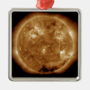 Solar activity on the Sun 5 Metal Ornament