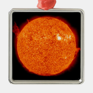 Solar activity on the Sun Metal Ornament