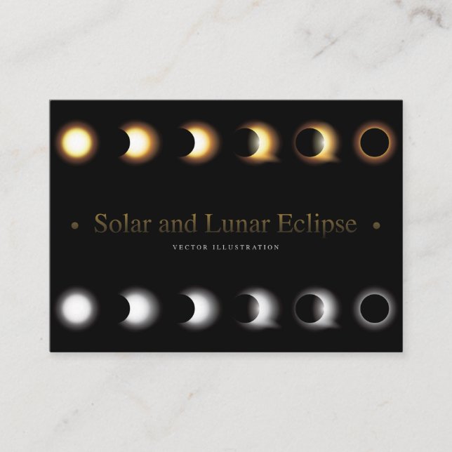 Solar and Lunar Eclipse  Enclosure Card (Front)