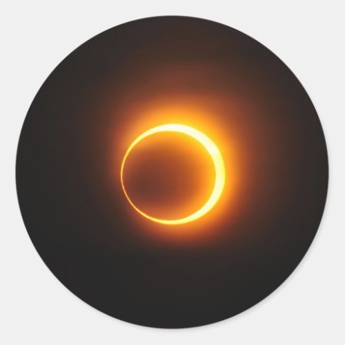 Solar Annular Eclipse of Jan 2010 in Jinan China Classic Round Sticker