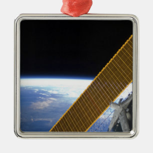 Solar array panels metal ornament