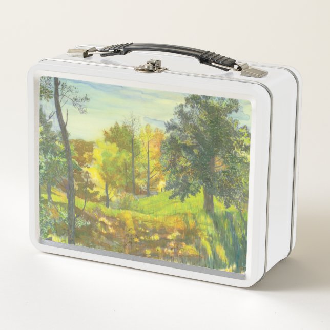 Solar autumn metal lunch box (Front)