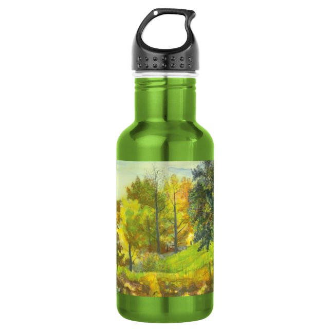 Solar autumn stainless steel water bottle (Front)