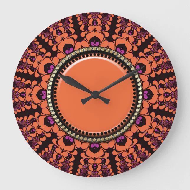 Solar Batik Energy Wall Clock | Zazzle