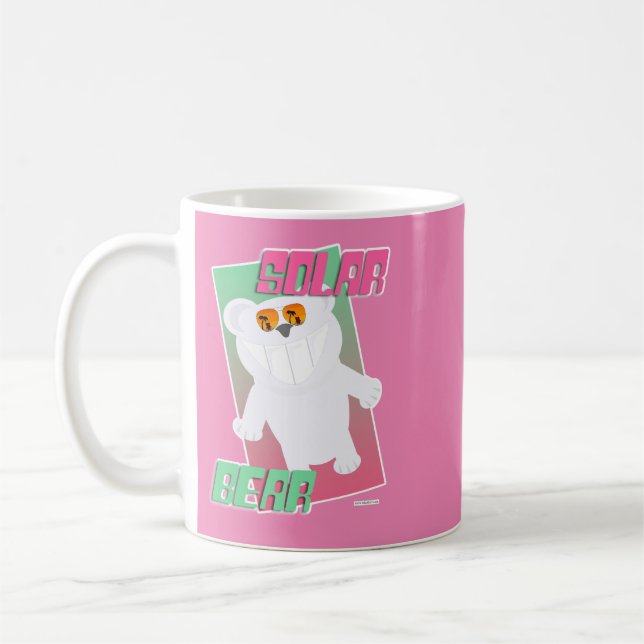 Solar Bear Funny Polar Beach Art Cartoon Fun Coffee Mug (Left)