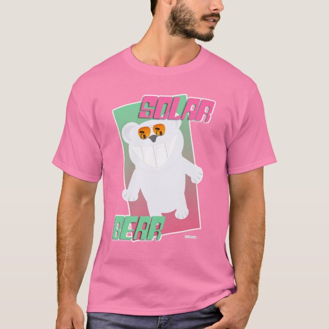 Solar Bear Funny Polar Beach Art Design T-Shirt (Front)