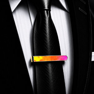 Solar Bloom Gold Finish Tie Bar
