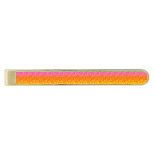 Solar Bloom Gold Finish Tie Bar