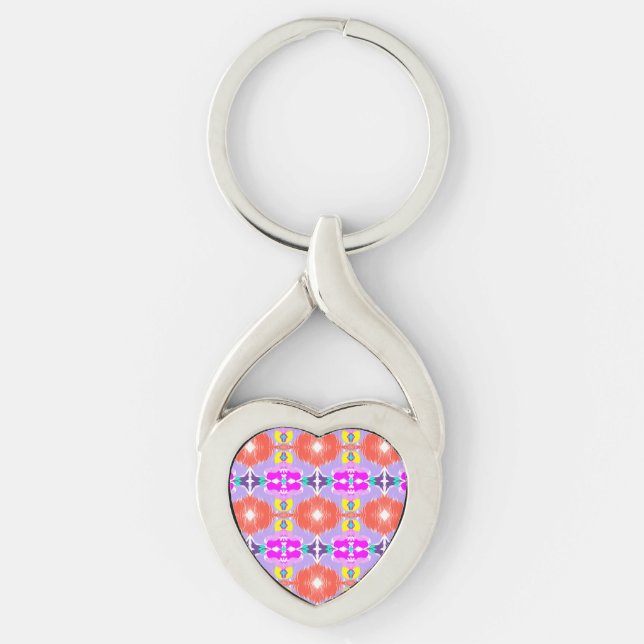 Solar Bloom Kaleidoscope Keychain (Front)